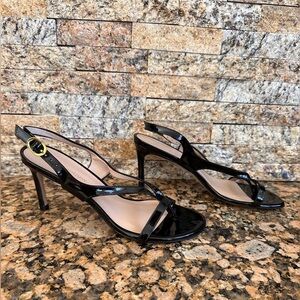NEW STUART WEITZMAN Black Align Stiletto Sandal